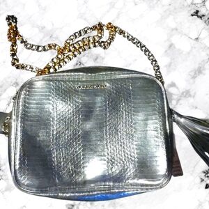 Victorias Secret NWOT Silver Chainlink Strap Crossbody